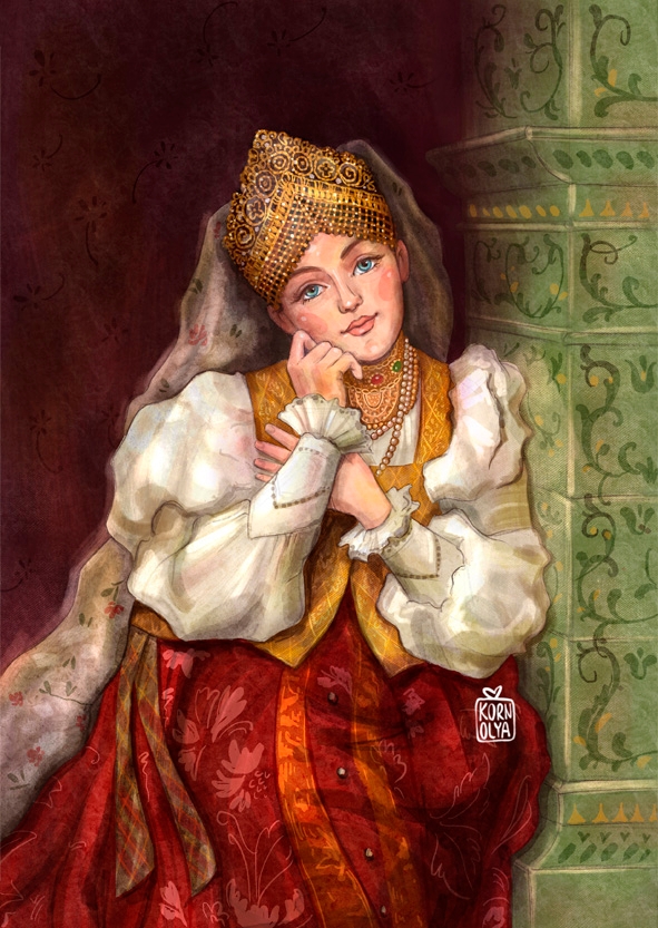 Портрет боярышни