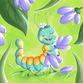 Гусеница мечтает стать бабочкой