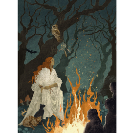 Иллюстрация для книги «Возвращение на путь героини» для издательства «Бомбора».