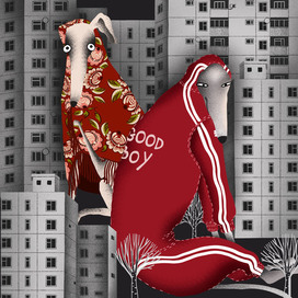 Собаки. Иллюстрация. 