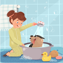 Иллюстрация к детской книге о дружбе