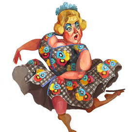 весёлая старушка