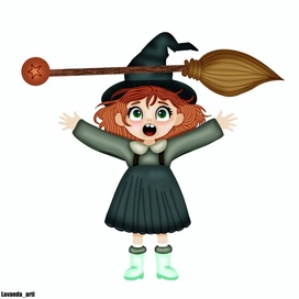 Ведьмочка, у которой улетела метла