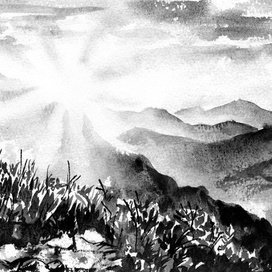 Рассвет в горах