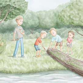 Иллюстрация для книги "First to be big"