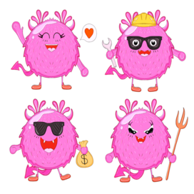 Роги бренд персонаж для фирмы МонСтр