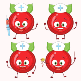 Вишня маскот для детской медсанчасти 