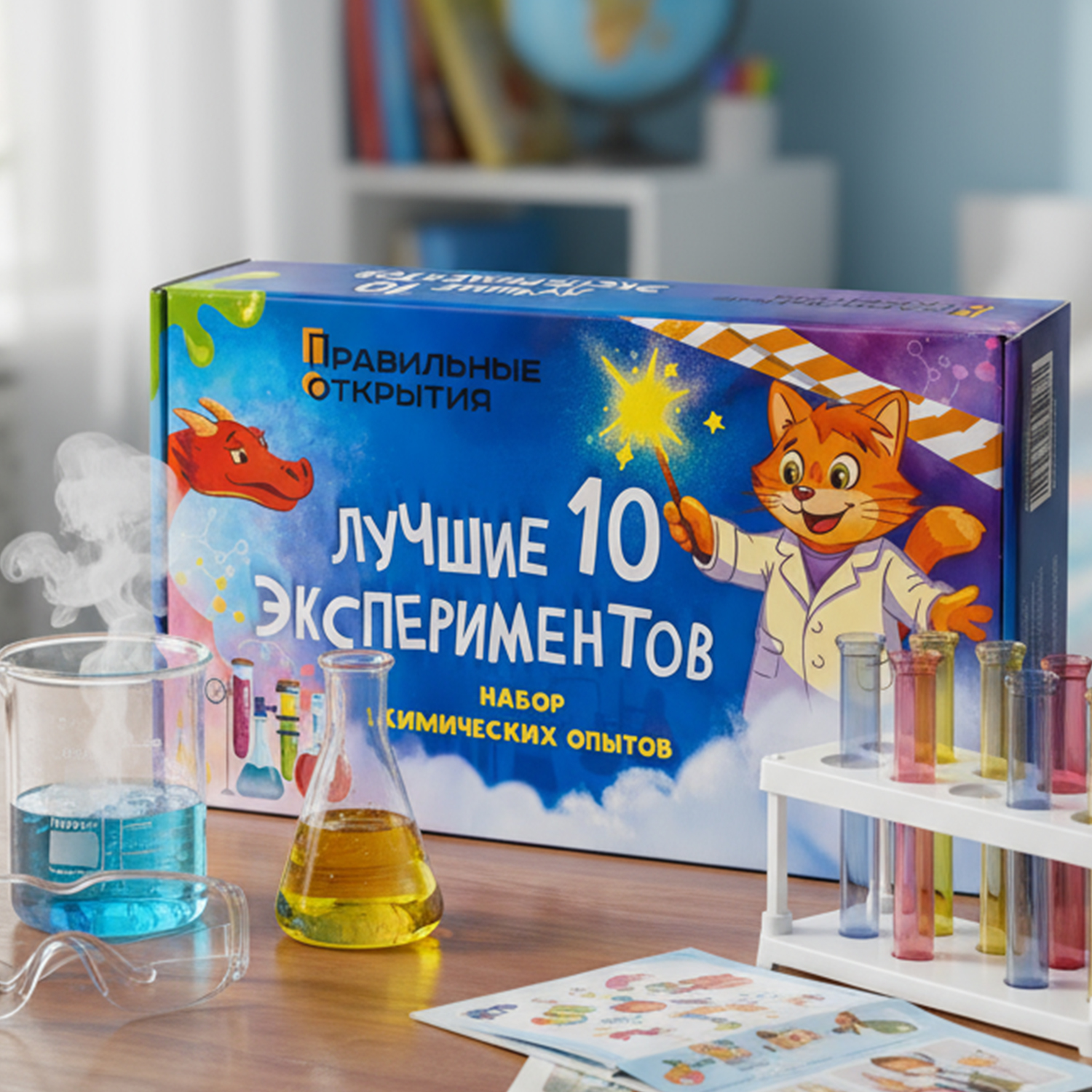 упаковка для детского набора химических опытов