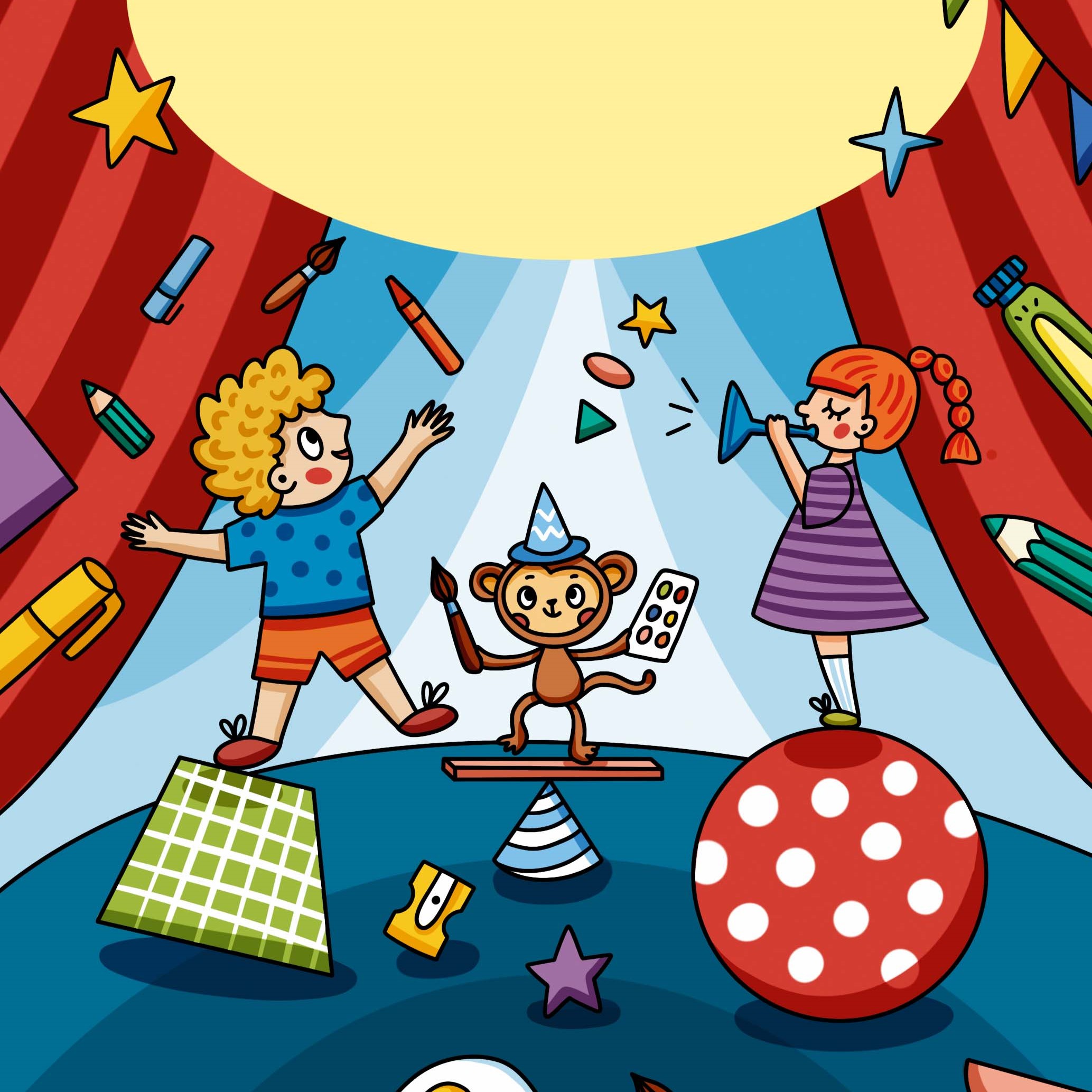 Раскраски про геометрические фигуры