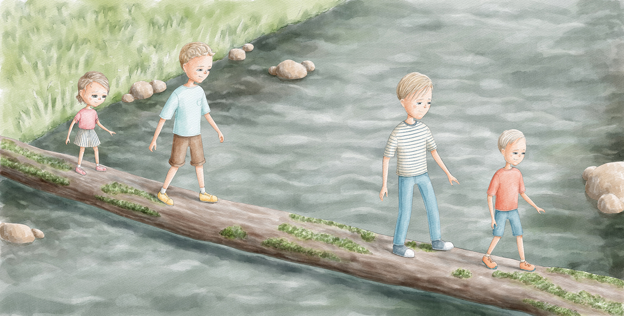 Иллюстрация для книги "First to be big"