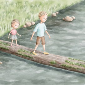 Иллюстрация для книги "First to be big"