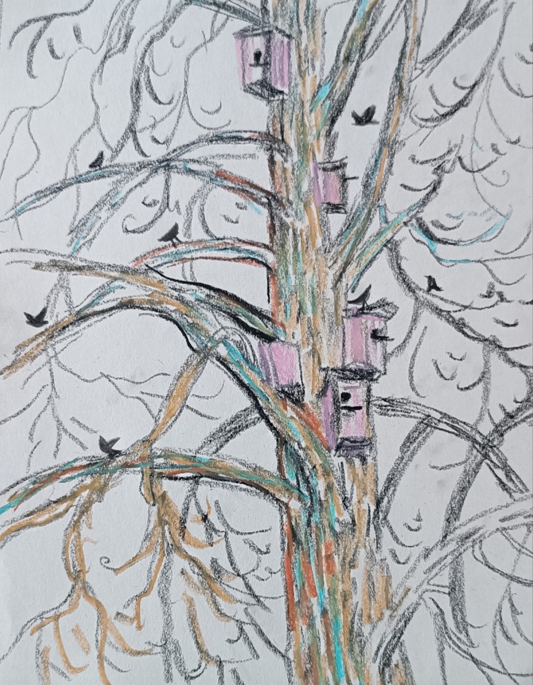 Скворцы в апреле