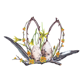 Пробуждающаяся природа Весенняя композиция