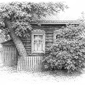 Дом. Зарисовка.