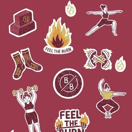 Стикеры для тренеров по Барре