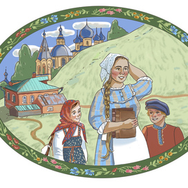 Иллюстрация к рассказу Лидии Чарской "Поповна"(виньетка)