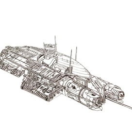 Скетч космического корабля