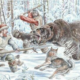 Охота на медведя в древней Руси