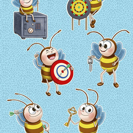 Стикеры пчелки - 10