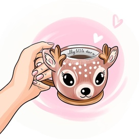 Оленёнок кружка