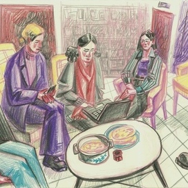 встреча книжного клуба на масленицу