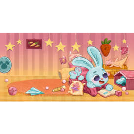 Книжный разворот для детской книжки со стихами для сна