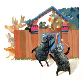 Рано-рано Два барана Застучали в ворота: Тра-та-та и тра-та-та! ... Корней Чуковский