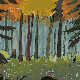 Форзац к книге "Лиса и Кот"