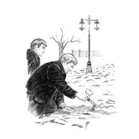 К рассказу топор с посеребренной рукояткой 