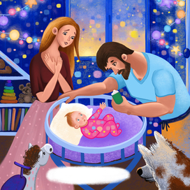 В детской комнате