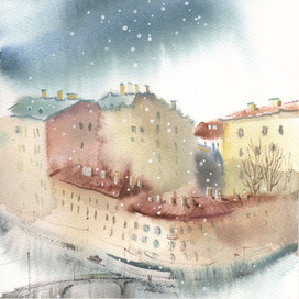 Санкт-Петербург. Акварель