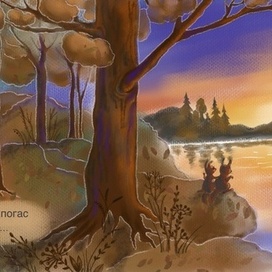 Рыжий закат.