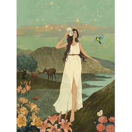 Иллюстрация для книги «Возвращение на путь героини» для издательства «Бомбора».