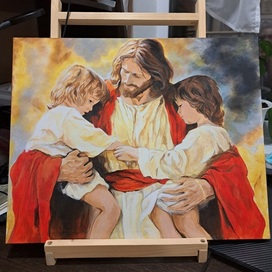 Холст, акриловые краски