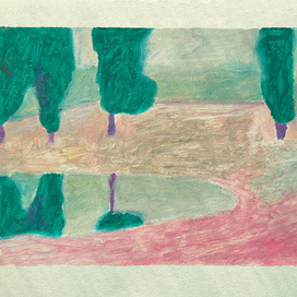 Нежный пейзаж с водой