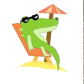 Крокодил отдыхает