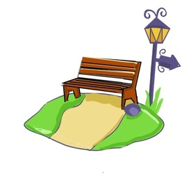 Скамейка в парке