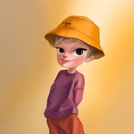 Девочка в панамке