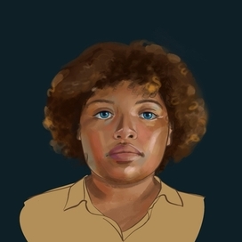 Кудрявая девушка