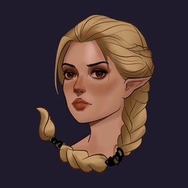 Девушка с косой