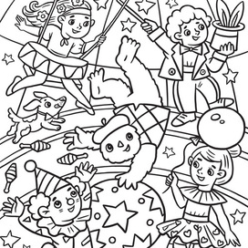 Раскраска для журнала "Мурзилка"