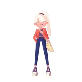 Девушка. Дизайн персонажей.