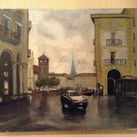 мокрая улица