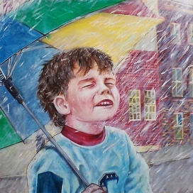 Мальчик с зонтиком