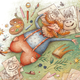 Для книги "Мика. Семь нянек для великанчика"