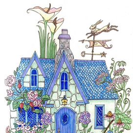 Голубой дом к