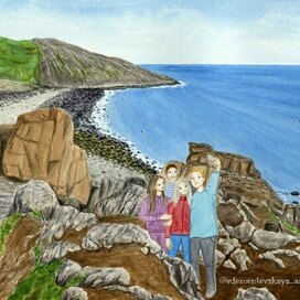 Териберка. Иллюстрация к сказке "Первый Причал".