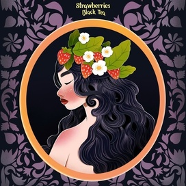 Иллюстрация для упаковка чая