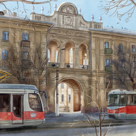 Апрельская улица, трамваи