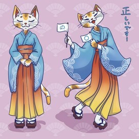 Бренд-персонаж для школы японского языка